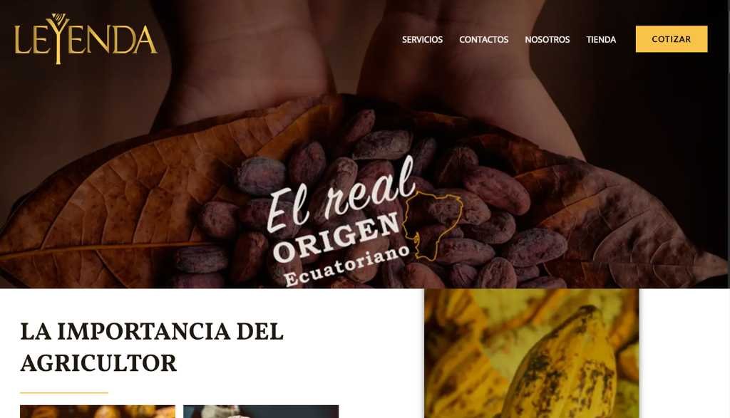 Home chocolates leyenda